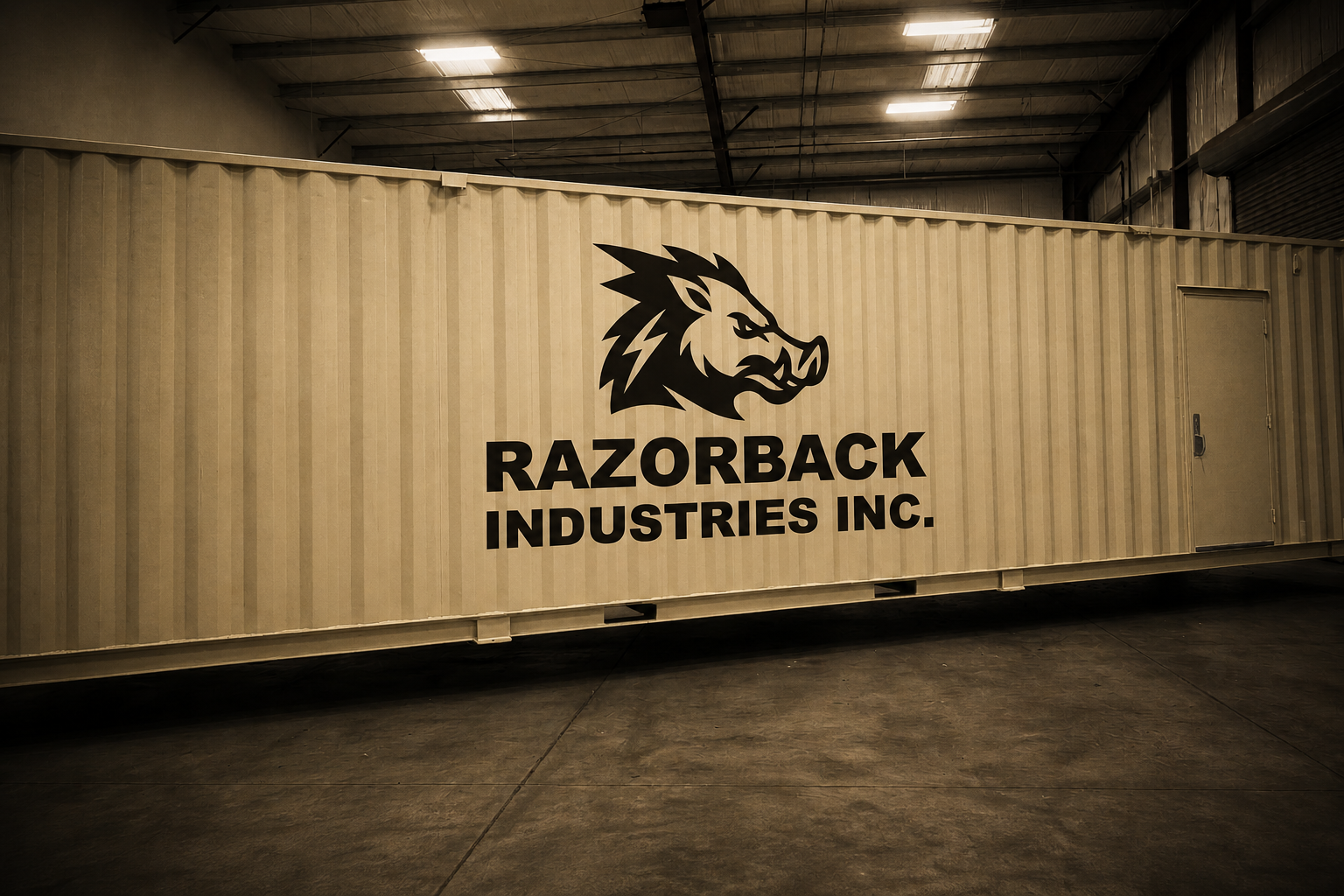 Razorback Industries Containerized Control Building